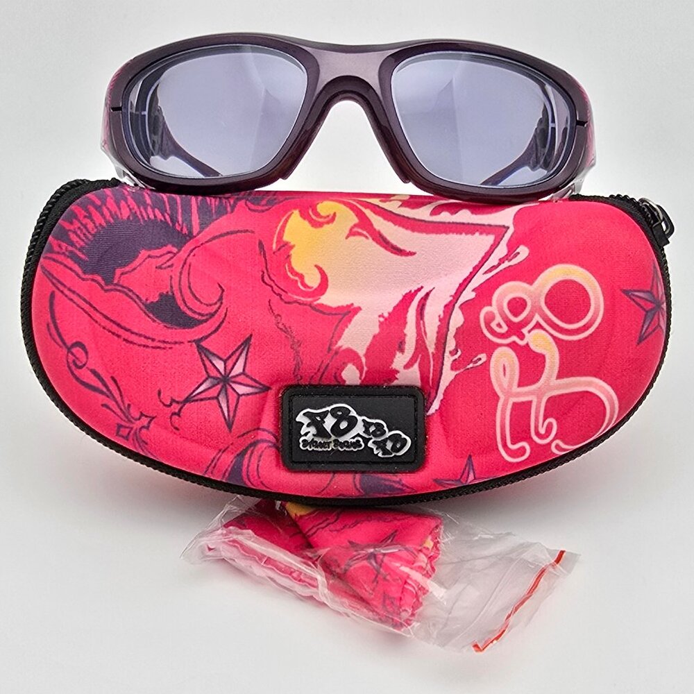 Liberty Sport F8 Rec Specs Morpheus Purple Icarus Heart Safety Eyeglasses Frame